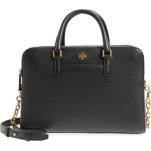Tory Burch Georgia Double Zip Leather Satchel